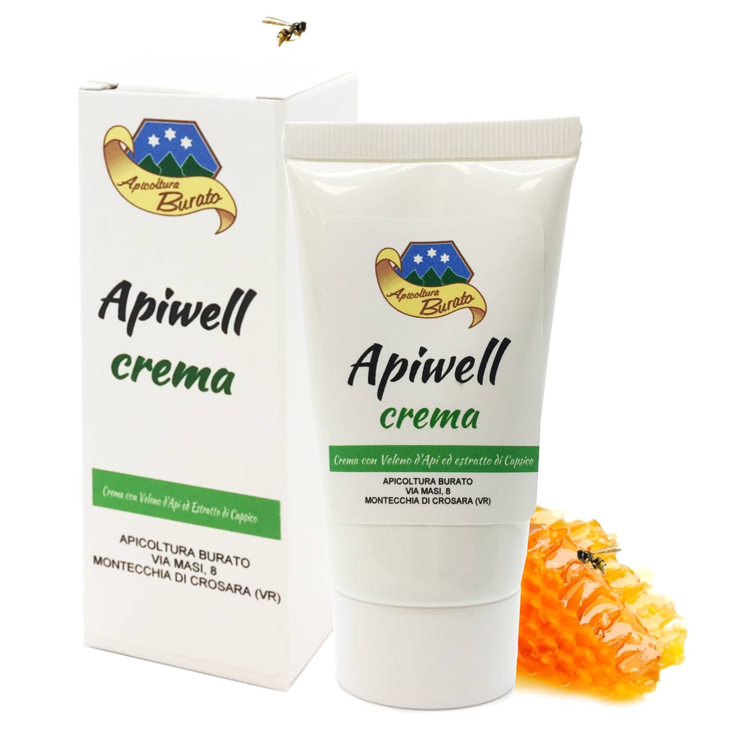 Crema Al Veleno D'api Per Dolori Articolari Apiwell crema - Apicoltura Burato